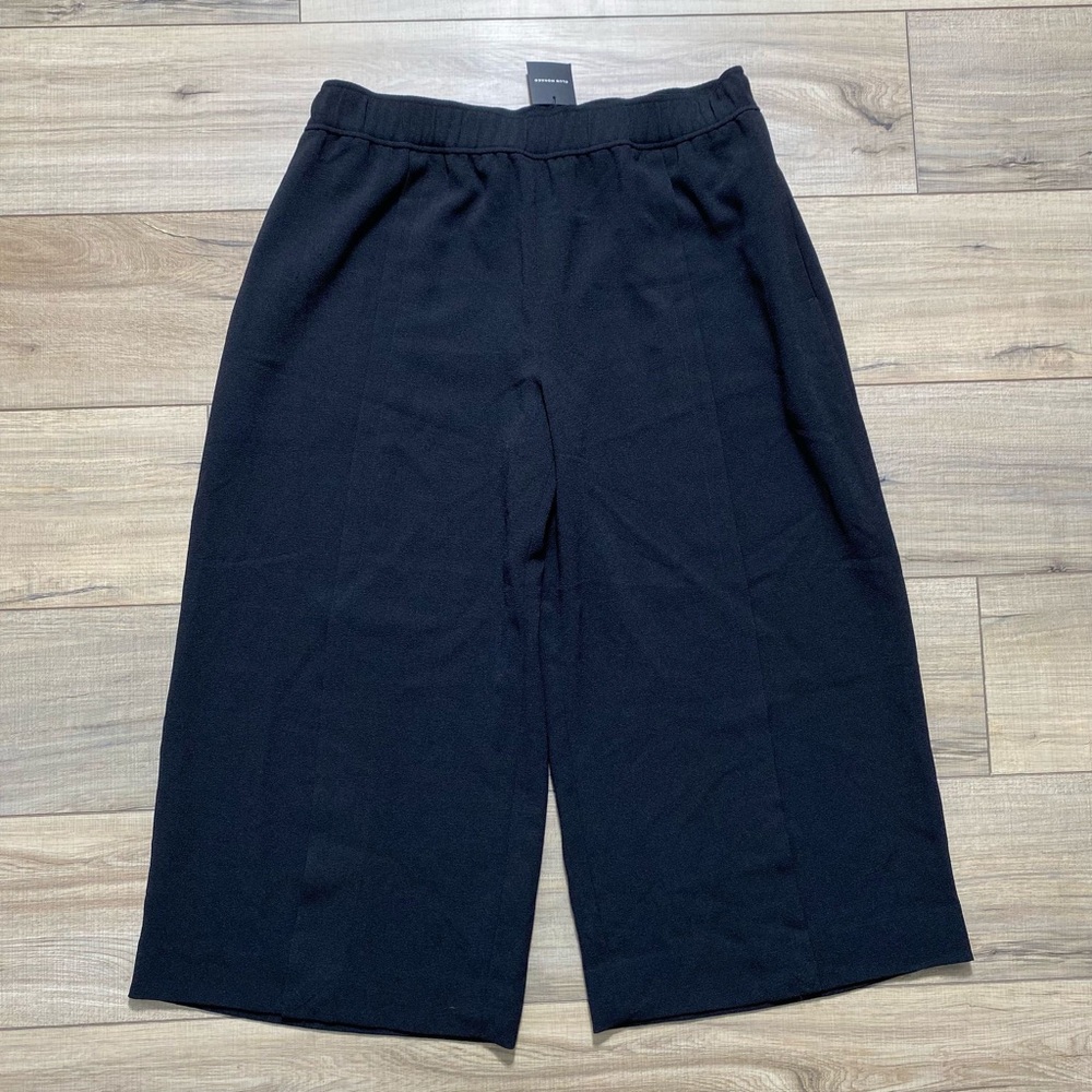 Club Monaco Women’s Juliuss Cropped Pull-On Pants Size 10 Black